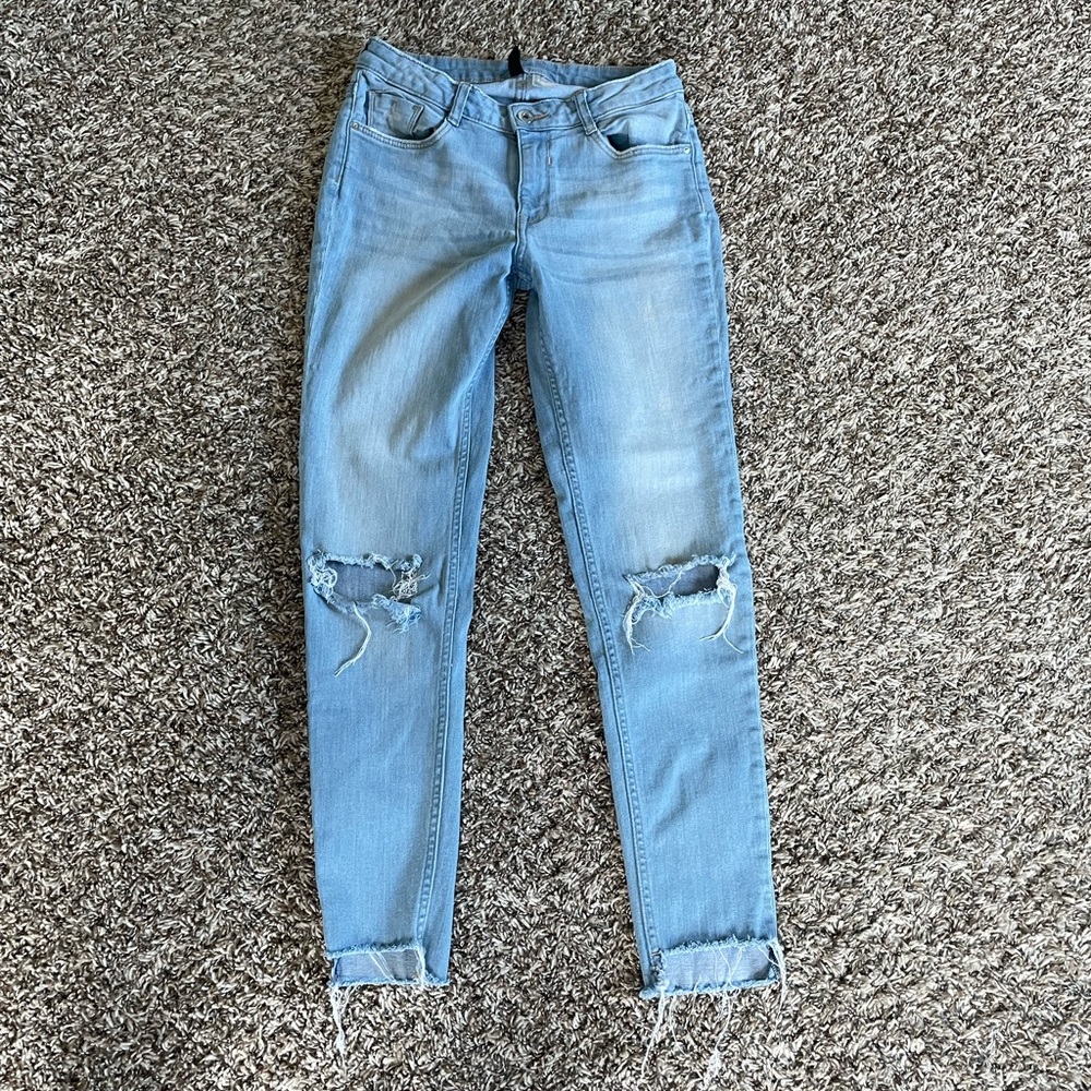Divided by H&M Ripped straight leg Jeans